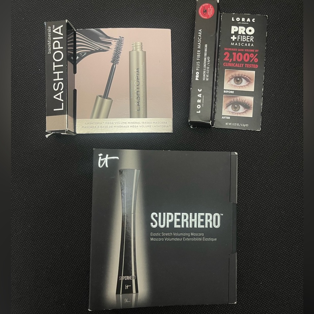LORAC PRO PLUS FIBER MASCARA BLACK NEW IN BOX